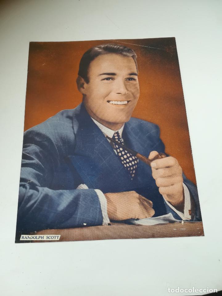 Cin&eacute;ma: LAMINA. IMAGEN DE ARTISTA DE CINE. 19 X 24 CM. RANDOLPH SCOTT