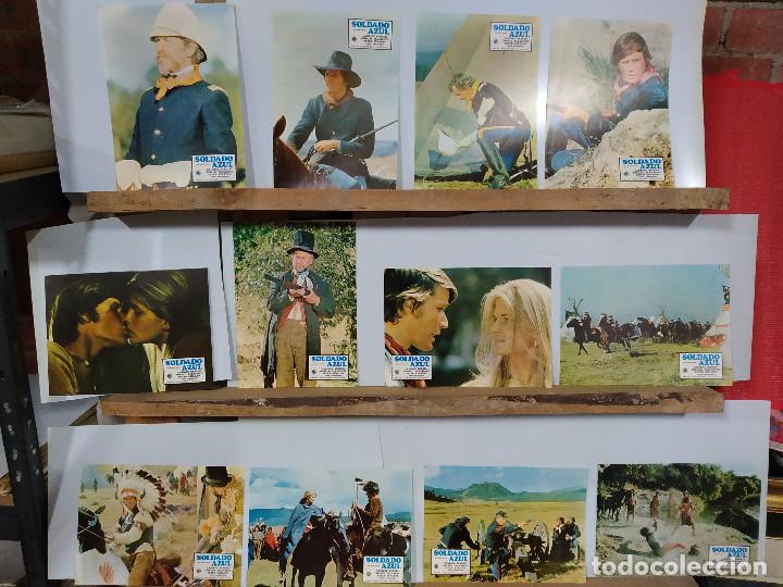 Cine: Soldado azul. Candice Bergen, Peter Strauss, Donald Pleasence. 12 FOTOCROMOS ORIGINALES