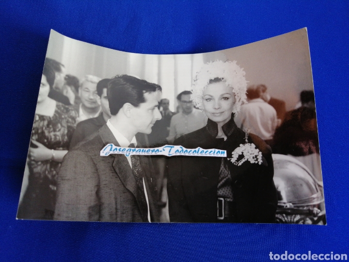 Cine: DANY ROBIN - 10 FESTIVAL DE CINE SAN SEBASTI&Aacute;N -A&Ntilde;O 1962 FOTOGRAFIA CON SELLO FOT&Oacute;GRAFO