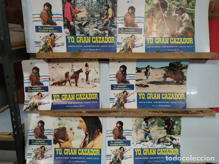 Cine: YO GRAN CAZADOR. MARTIN SHEEN SAM, WATERSTON, HARVEY KEITEL. 8 FOTOCROMOS ORIGINALES . 47 X 31 cm
