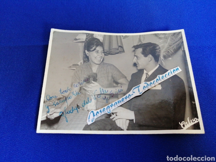Cine: GLORIA DEL VALLE ACTRIZ FOTO DEDICADA 1959 con sello fot&oacute;grafo