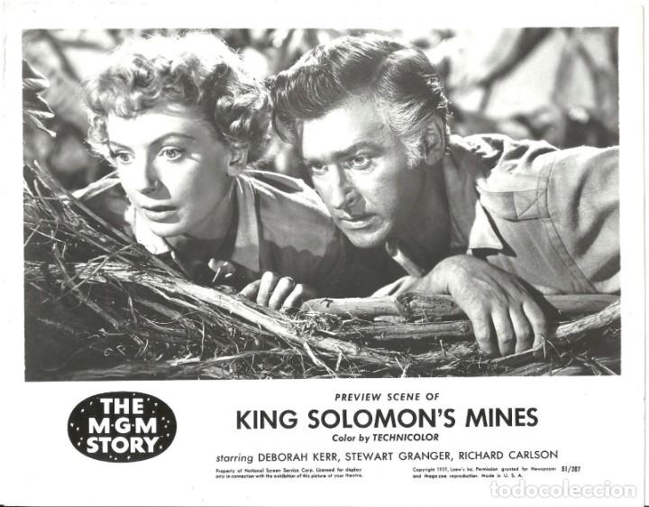Cinema: F28759D LAS MINAS DEL REY SALOMON STEWART GRANGER DEBORAH KERR FOTO B/N ORIGINAL AMERICANA