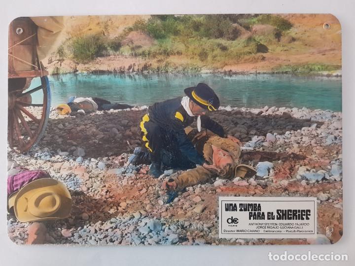 Kino: Una tumba para el Sheriff. Anthony Steffen, Eduardo Fajardo, Fulvia Franc FOTOCROMO DE CARTON DURO