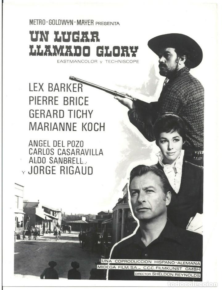 Cinema: F29015D UN LUGAR LLAMADO GLORY LEX BARKER SPAGHETTI FOTO ORIGINAL B/N ESPA&Ntilde;OLA