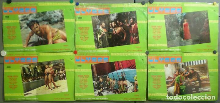 Cine: TT20D ULISES KIRK DOUGLAS SILVANA MANGANO SET 6 FOTOCROMOS GRANDES ORIGINALES ESPA&Ntilde;OLES