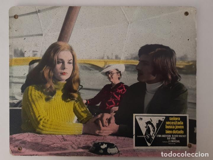 Cine: Se&ntilde;ora necesitada busca joven bien dotado. Lynn Endersson FOTOCROMO DE CARTON DURO