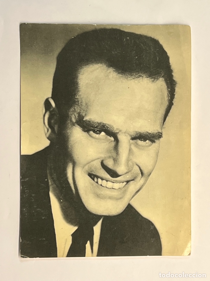 Cine: CINE. Fotos y postales. CHARLTON HESTON.., actor estadounidense . Foto Ficha Obsequio Romantica