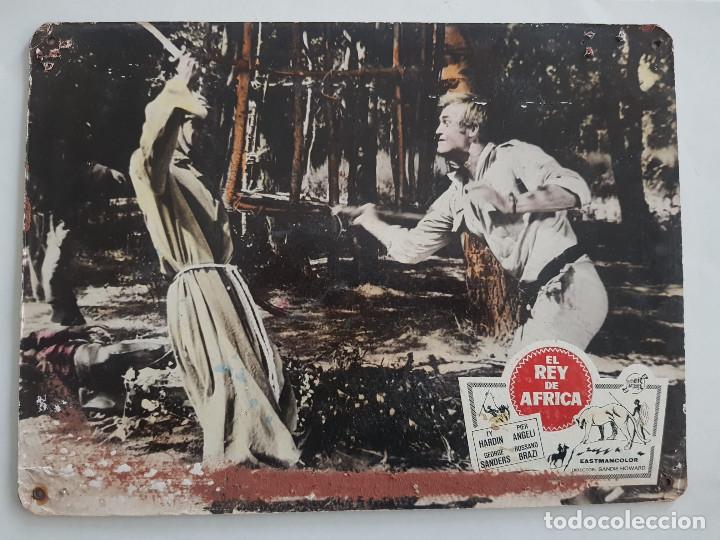 Cine: El rey de &Aacute;frica. Ty Hardin, Pier Angeli, AL DORSO ROMEO Y JULIETA. FOTOCROMO CARTON