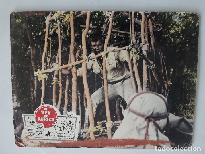 Cine: El rey de &Aacute;frica. Ty Hardin, Pier Angeli, AL DORSO ROMEO Y JULIETA. FOTOCROMO CARTON
