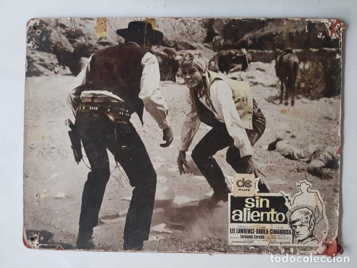 Kino: Sin aliento WESTERN, Peter Lee Lawrence, Luis D&aacute;vila FOTOCROMO DE CARTON.