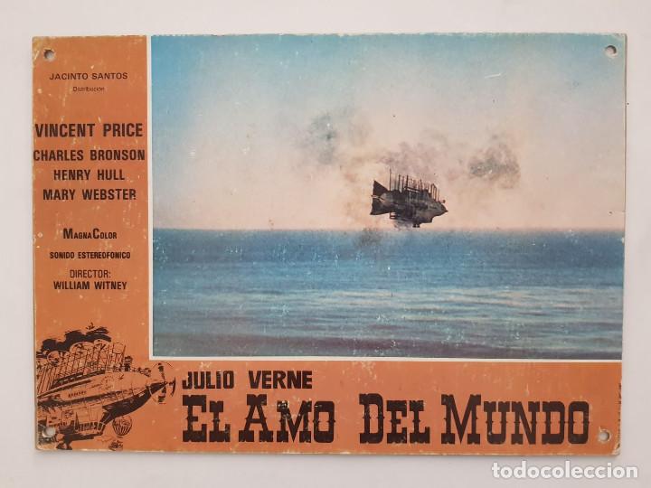 Cine: El amo del mundo. Vincent Price, Charles Bronson, JULIO VERNE. FOTOCROMO DE CARTON DURO