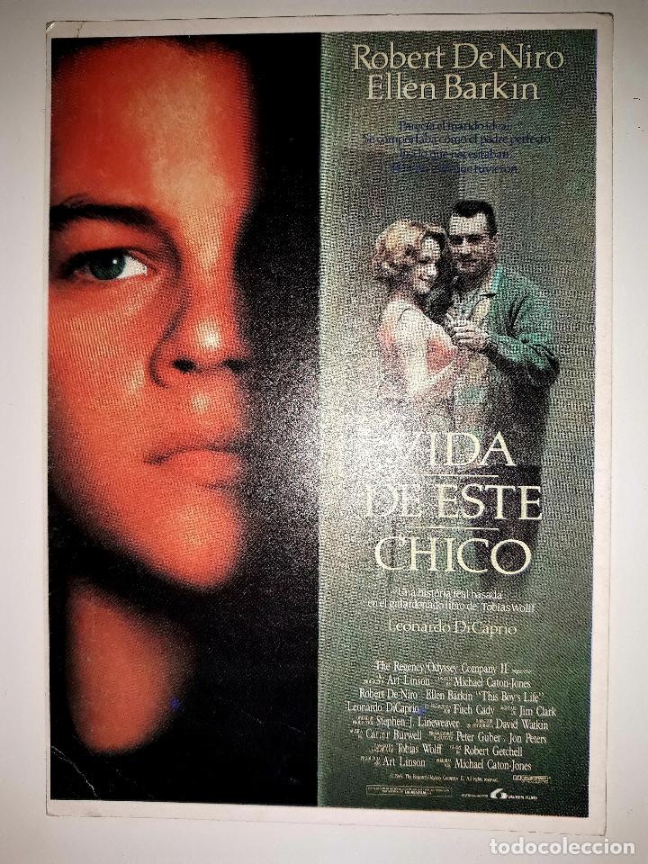 Cine: Postal Pel&iacute;cula Vida de Este Chico ( Leonardo Di Caprio, Robert de NIro )