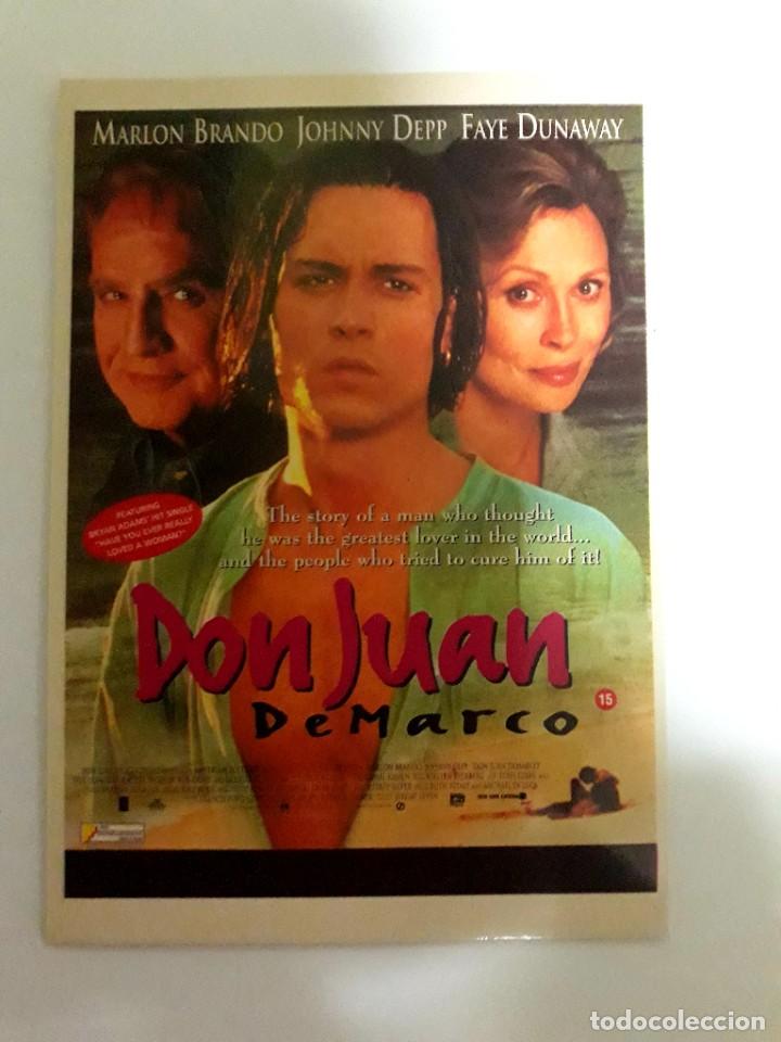 Cine: Postal Pelicula Don Juan De Marco ( Johnny Deep , Marlon Brando )