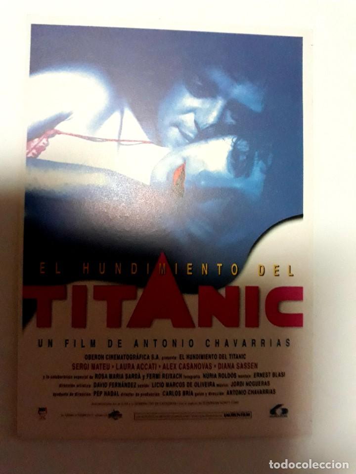Cine: Postal Publicitaria Pelicula El Hundimiento del Titanic