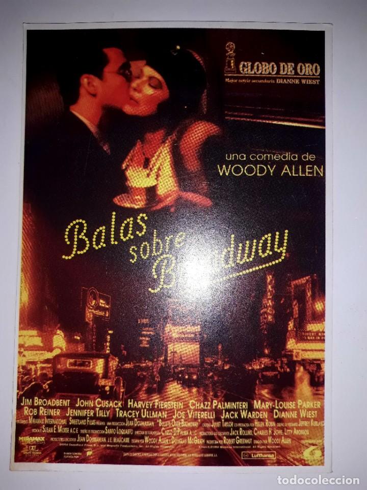 Cine: Postal Publicitaria Pelicula Balas de Broadway ( Woody Allen )