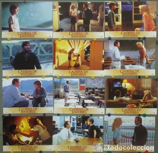 Cine: SCDO 560 CADENA DE FAVORES HALEY JOEL OSMENT HELEN HUNT SET COMPLETO 12 FOTOCROMOS ORIGINAL ESTRENO