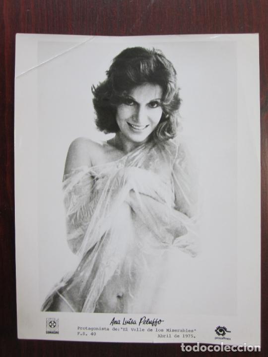 Cine: Ana Luisa Peluffo - Foto original b/n - El valle de los miserables - Ren&eacute; Cardona Jr. film