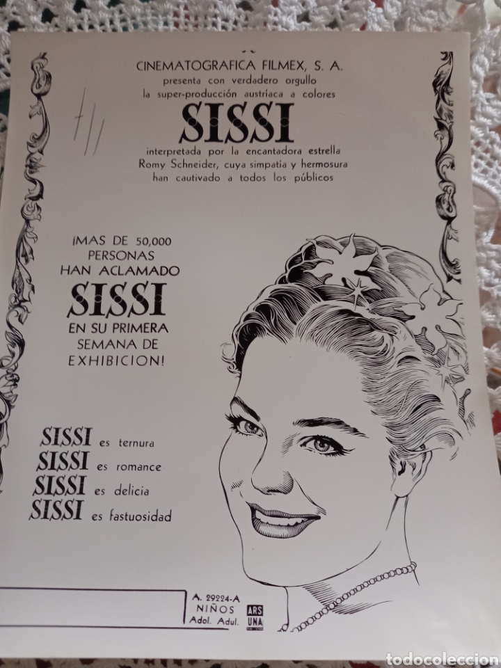 Cine: foto romy schneider 20 x25 original de la productora
