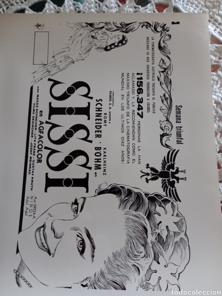 Cine: foto romy schneider 20 x 25 original de la productora