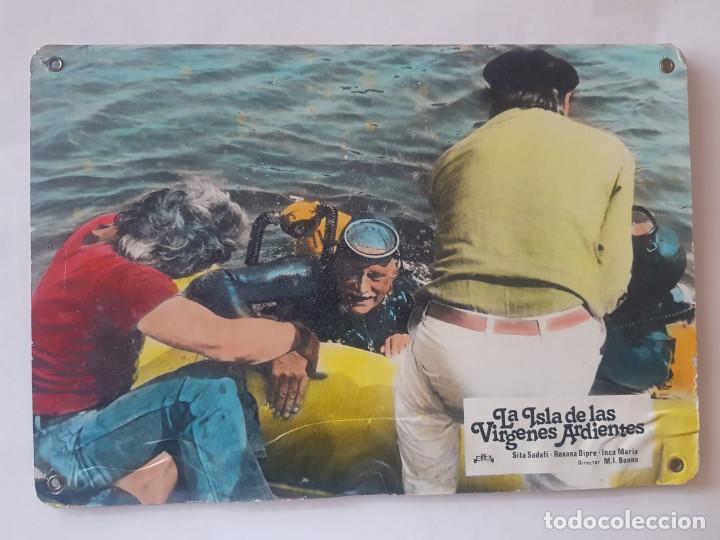 Cinema: La isla de las v&iacute;rgenes ardientes, Sita Sadafi, Roxana Dipre, Inka Mar&iacute;a. FOTOCROMO DE CARTON