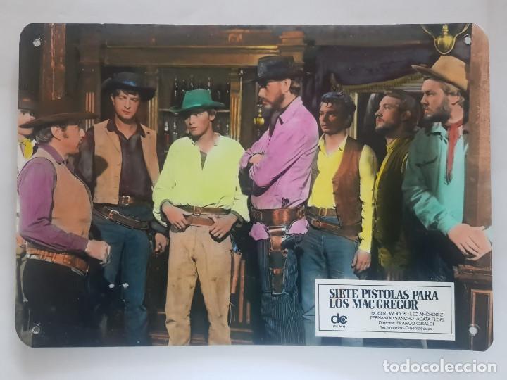 Kino: 7 Siete pistolas para los MacGregor. Robert Woods, Fernando Sancho, Agat WESTERN FOTOCROMO DE CARTON