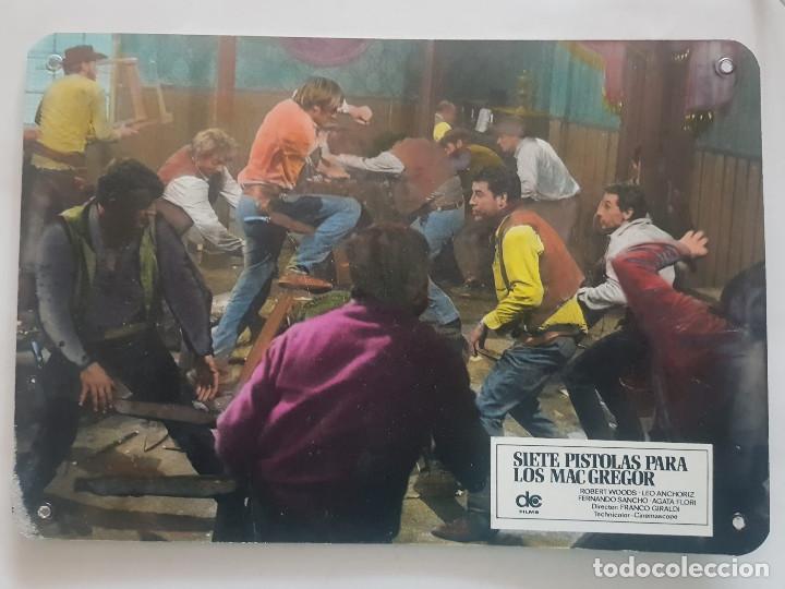 Cine: 7 Siete pistolas para los MacGregor. Robert Woods, Fernando Sancho, Agat WESTERN FOTOCROMO DE CARTON