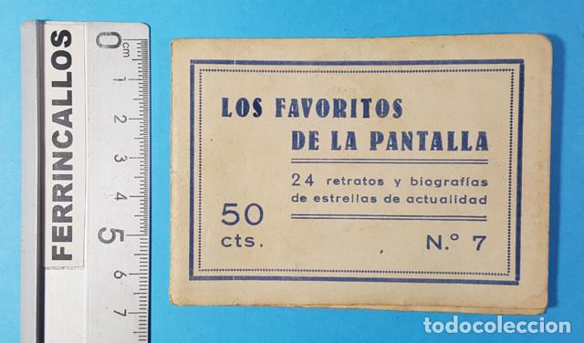 Cin&eacute;ma: LOS FAVORITOS DE LA PANTALLA N&ordm; 7 24 RETRATOS Y BIOGRAFIAS ESTRELLAS ACTUALIDAD, CROMOS DESPLEGABLES