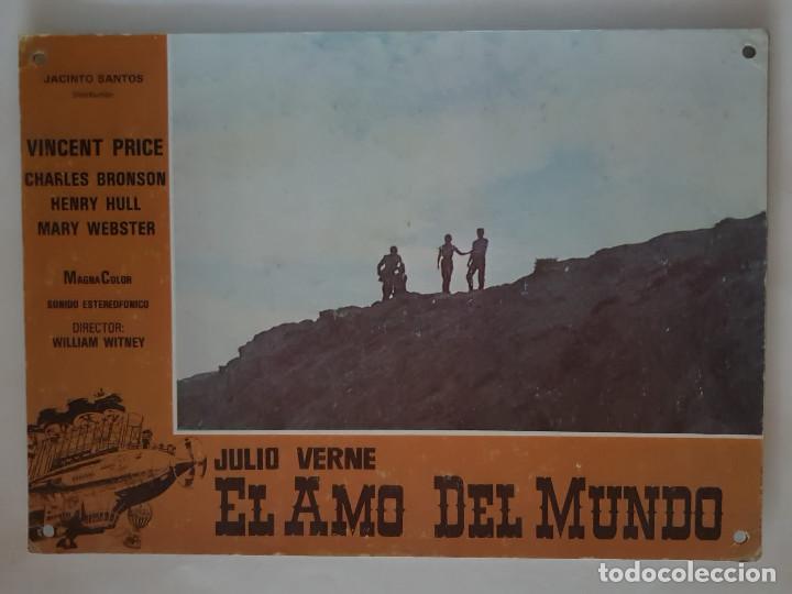 Cine: El amo del mundo. Vincent Price, Charles Bronson, JULIO VERNE. FOTOCROMO DE CARTON