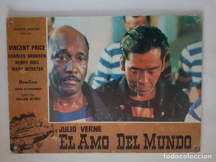 Cine: El amo del mundo. Vincent Price, Charles Bronson, JULIO VERNE. FOTOCROMO DE CARTON