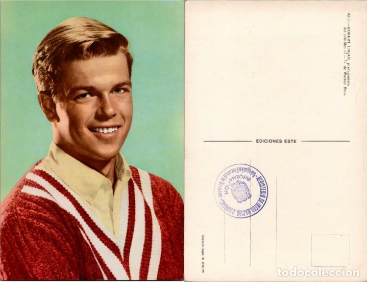 Cinema: Robert Logan - T.V. 7-7 - Warne Bros - Ed. Este n&ordm; 92-T - 15x10cm -Sello Ministerio de Informaci&oacute;n y