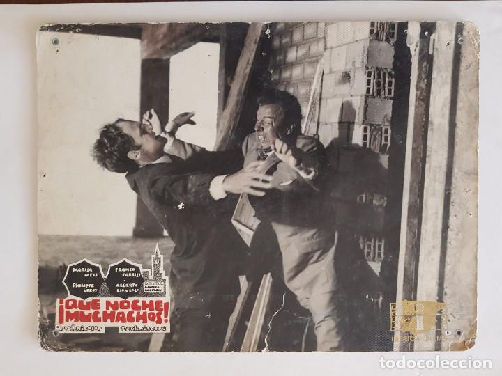 Cinema: &iexcl;Qu&eacute; noche, muchachos! Philippe Leroy, Marisa Mell, Alberto Lionello FOTOCROMO DE CARTON.