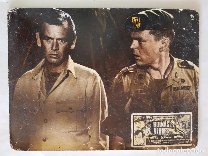 Cinema: Boinas verdes. John Wayne, David Janssen, Jim Hutton, FOTOCROMO CARTON