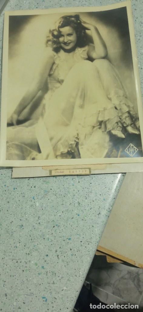 Kino: FOTOGRAFIA ANTIGUA DE LA ACTRIZ LILIAN HARVEY 30,5 X 23,5 CMS.