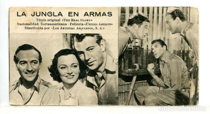 Cine: LA JUNGLA EN ARMAS, con Gary Cooper. FICHA N&ordm;12.