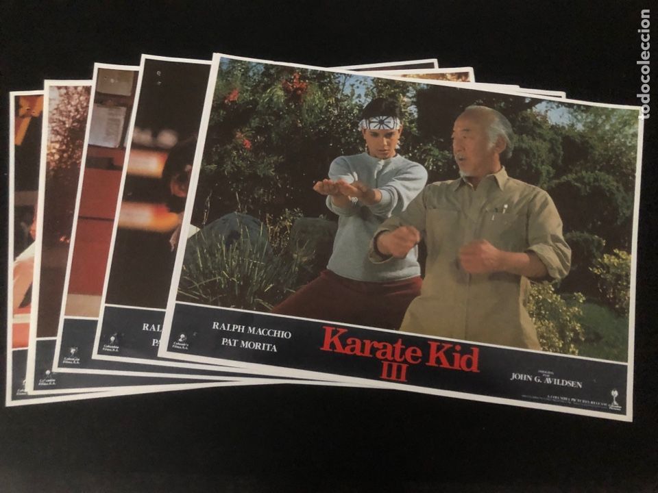 Cinema: 8 FOTOCROMOS PELICULA KARATE KID III COLUMBIA PICTURES