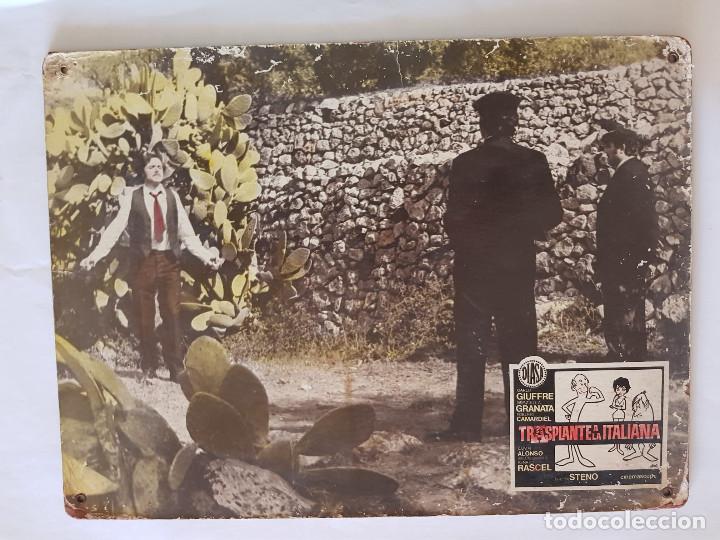 Cine: Trasplante a la italiana. Carlo Giuffr&eacute;, Graziella Granata, Roberto Camardiel FOTO FOTOCROMO CARTON