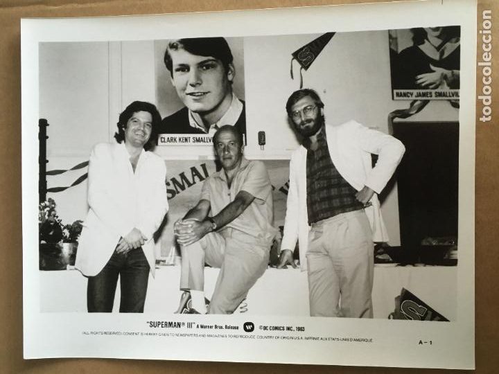 Cine: superman III 3 christopher reeve foto original estreno Richard Lester filmmaker director