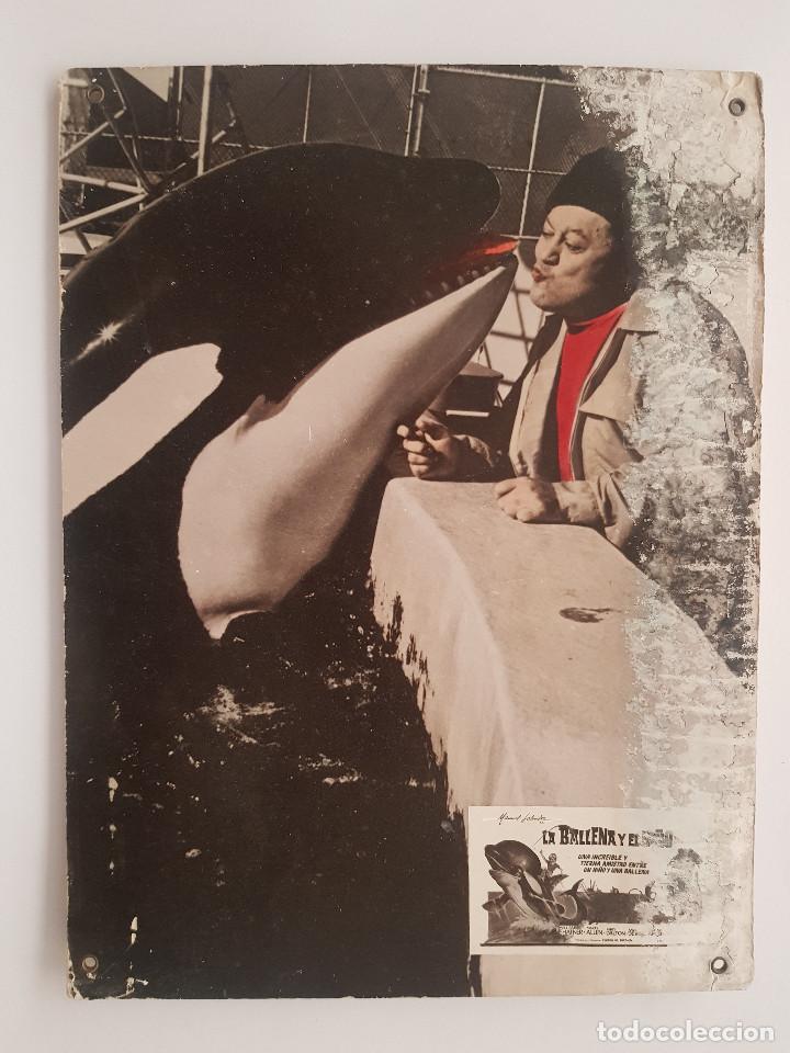 Cine: LA BALLENA Y EL NI&Ntilde;O. WILLIAM SHATNER, MARTY ALLEN. FOTOCROMO DE CARTON