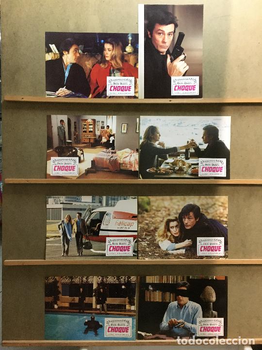 Cine: ABN24 CHOQUE ALAIN DELON CATHERINE DENEUVE SET 8 FOTOCROMOS ORIGINAL ESTRENO