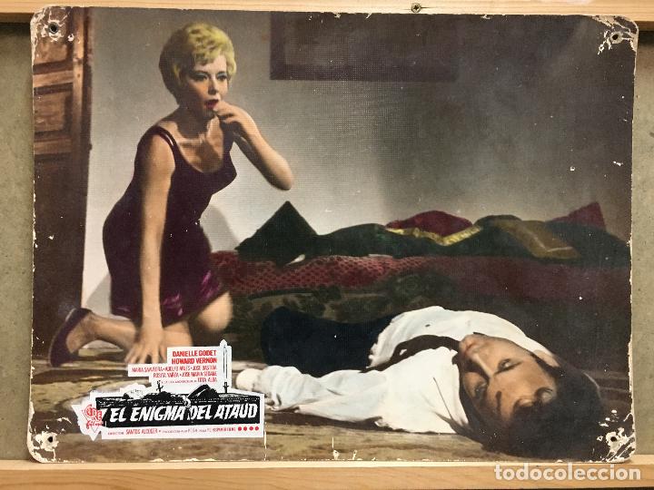 Cine: ABN01 EL ENIGMA DEL ATAUD SANTOS ALCOCER ORLOFF FOTOCROMOS CARTON ORIGINAL ESTRENO