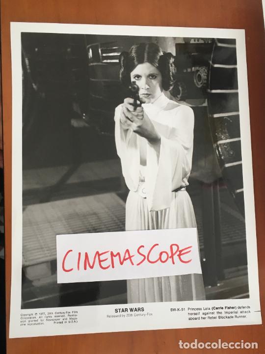 Cine: star wars la guerra de las galaxias carrie fisher foto original estreno americana