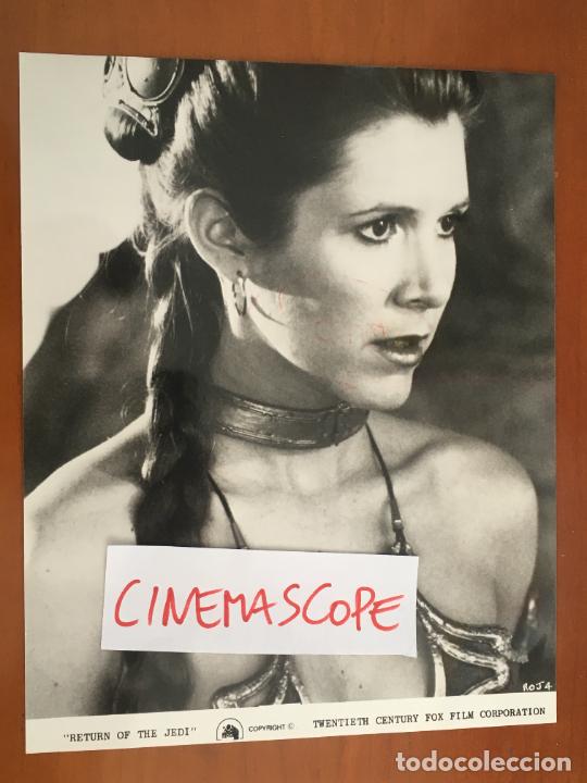 Cine: star wars el retorno del jedi carrie fisher foto original estreno americana