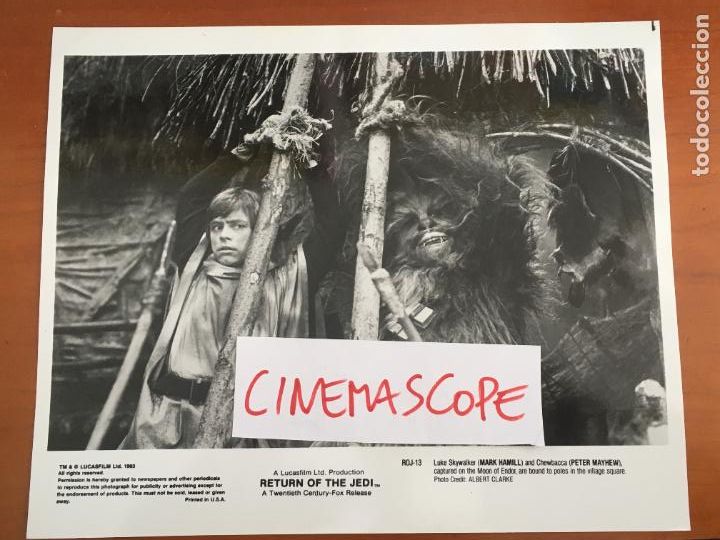 Cine: star wars el retorno del jedi foto original estreno americana Mark Hamill
