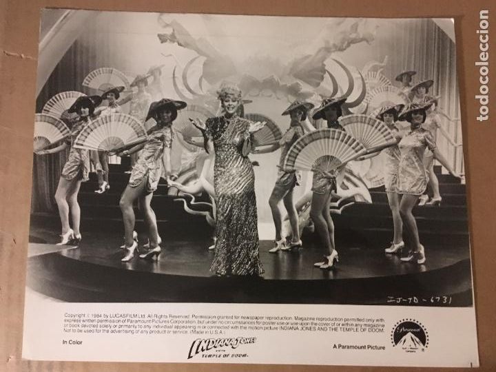 Cine: indiana jones y el templo maldito steven spielberg Kate Capshaw foto original estreno