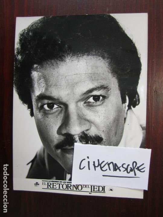 Cine: STAR WARS EL RETORNO DEL JEDI FOTO ORIGINAL ESTRENO ESPA&Ntilde;OLA Billy Dee Williams