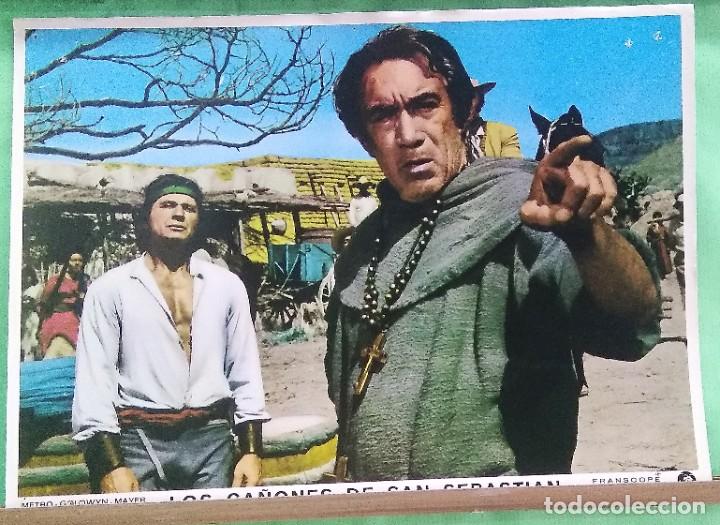 Cine: FOTOCROMO CINE - LOS CA&Ntilde;ONES DE SAN SEBASTIAN - CHARLES BRONSON-ANTHONY QUINN - F4