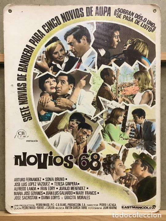 Cin&eacute;ma: ABN48 NOVIOS 68 SONIA BRUNO TERESA GIMPERA ALFREDO LANDA FOTOCROMO CARTON ORIG ESTRENO