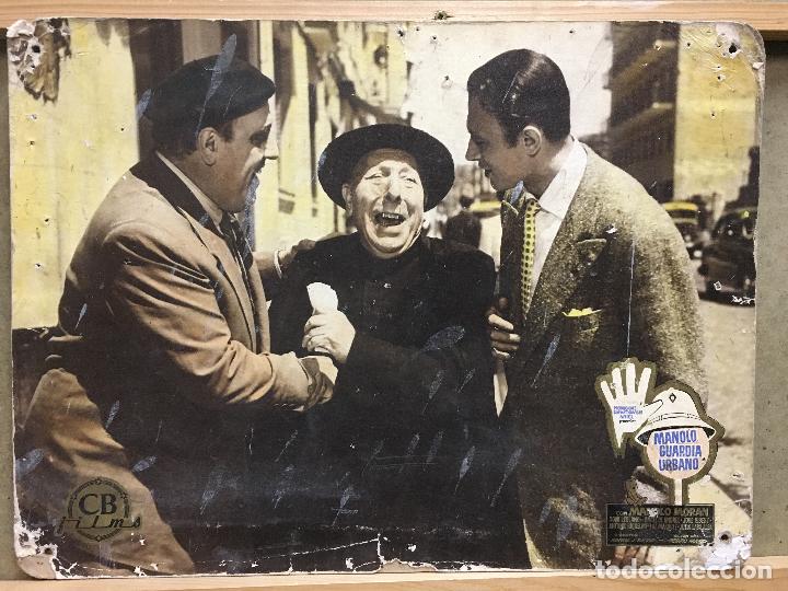 Cin&eacute;ma: ABN50 MANOLO GUARDIA URBANO JOSE ISBERT MANOLO MORAN TONY LEBLANC FOTOCROMO CARTON ORIG ESTRENO