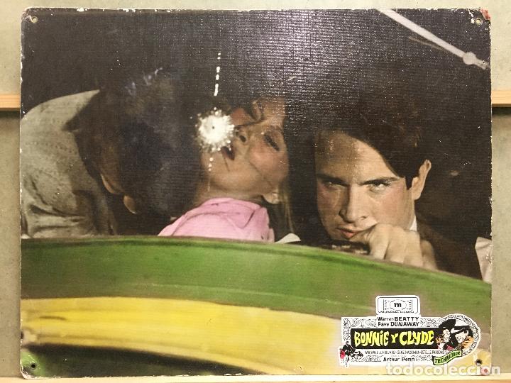 Cinema: ABN71 BONNIE Y CLYDE WARREN BEATTY FAYE DUNAWAY FOTOCROMO CARTON grande ORIGINAL ESTRENO