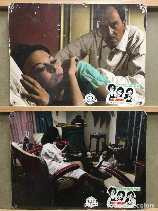 Cinema: ABN79 LAS VIUDAS JOSE LUIS LOPEZ VAZQUEZ 2 FOTOCROMOS CARTON ORIGINALES ESTRENO